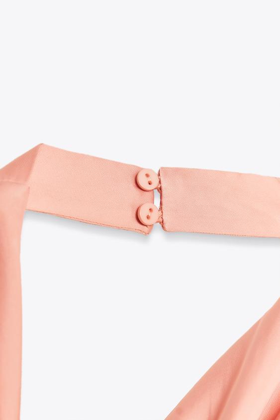 SATIN HALTER TOP