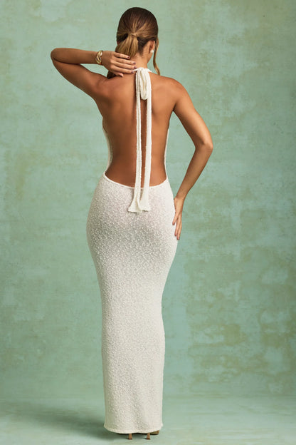HALTERNECK MAXI DRESS