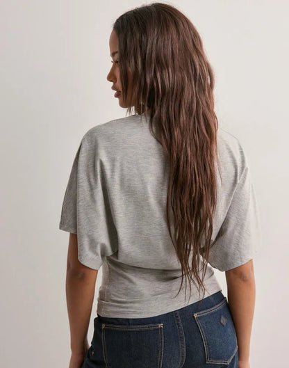 WIDE SLEEVE CROP TEE