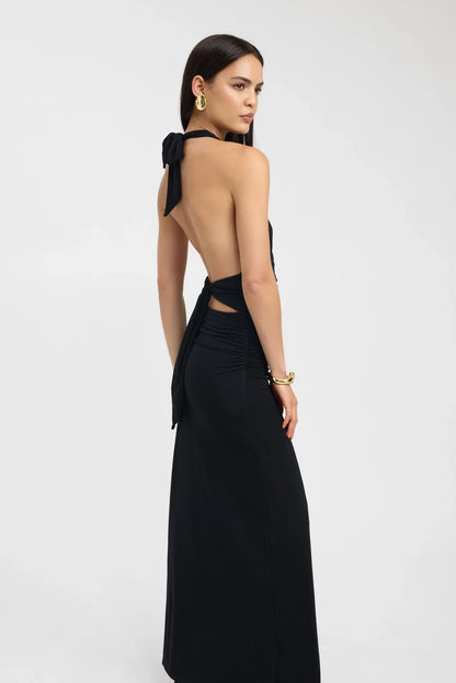 HALTER NECK MAXI DRESS