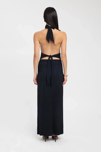 HALTER NECK MAXI DRESS
