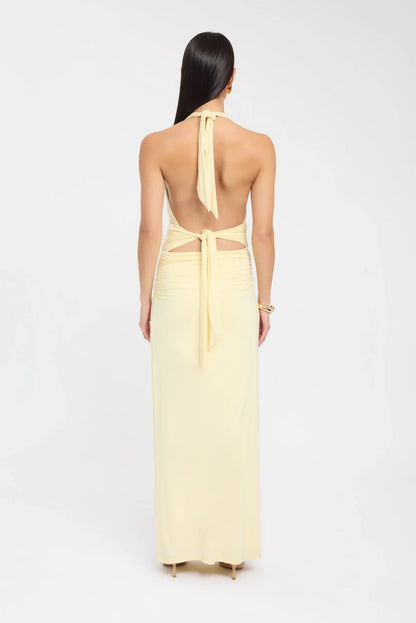 HALTER NECK MAXI DRESS