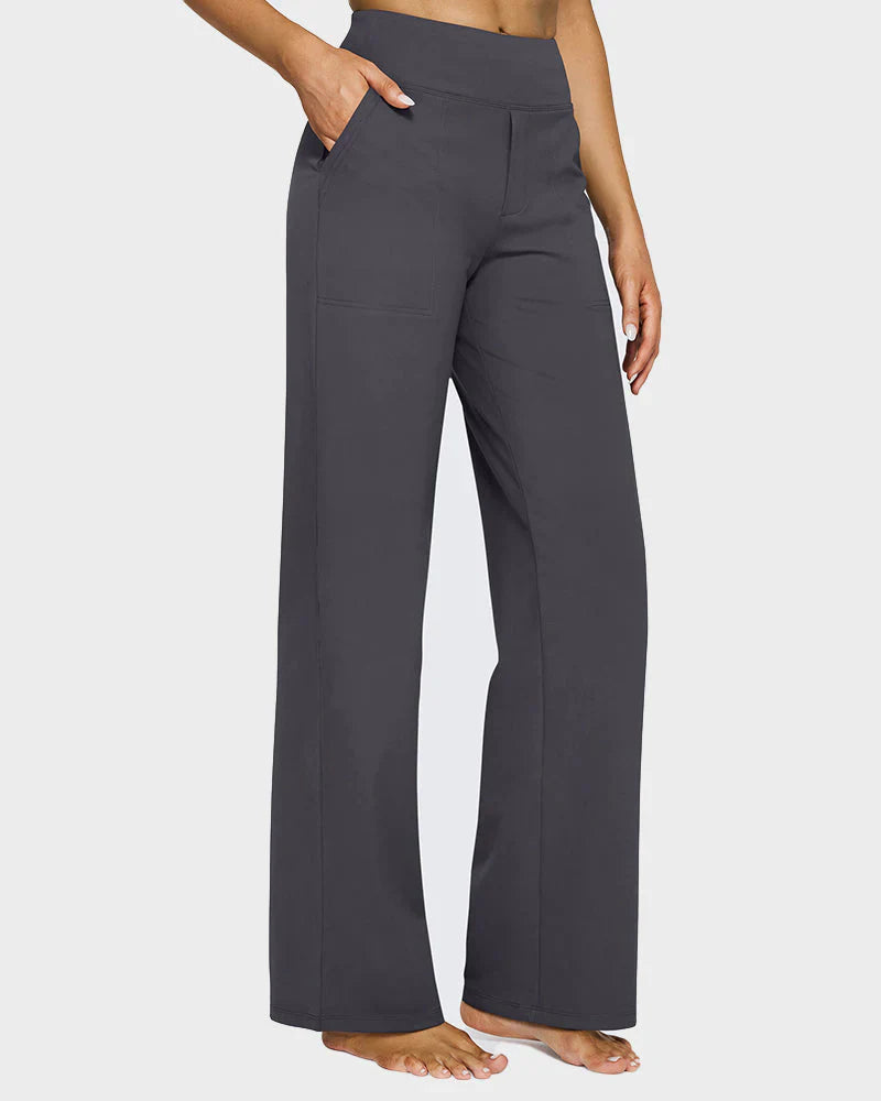HIGH WAIST WIDE-LEG PANTS