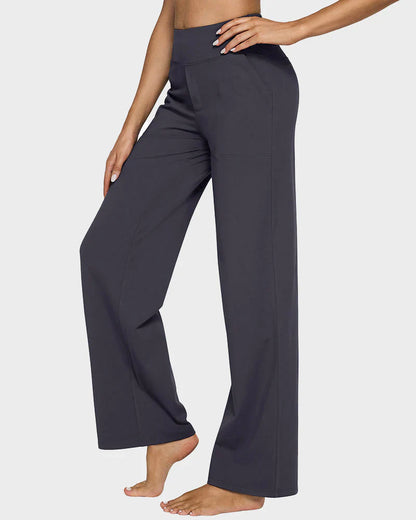 HIGH WAIST WIDE-LEG PANTS