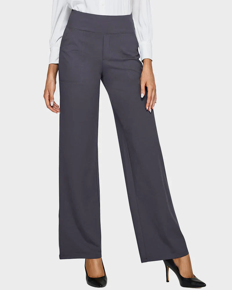 HIGH WAIST WIDE-LEG PANTS