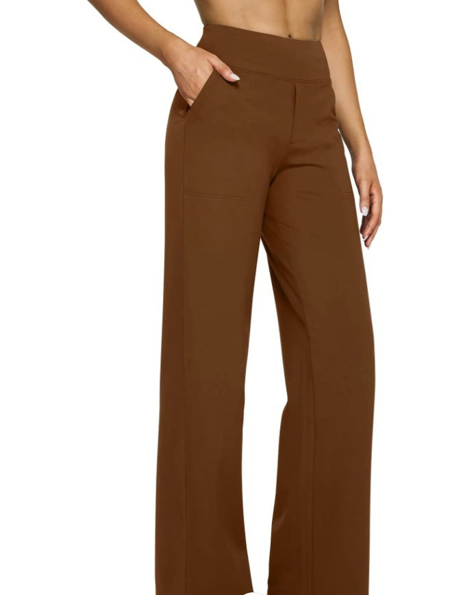 HIGH WAIST WIDE-LEG PANTS
