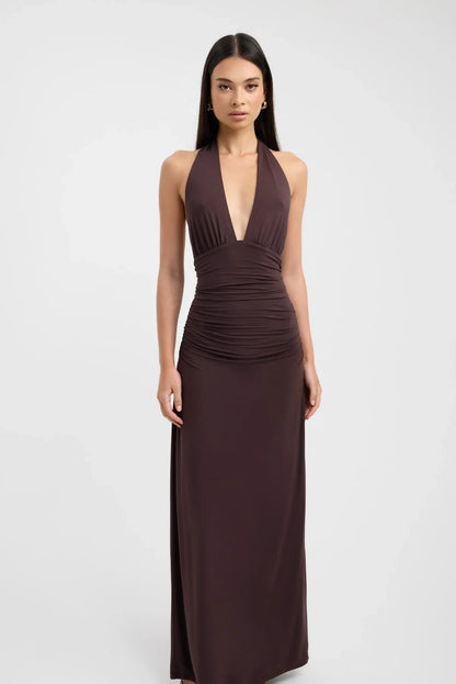 HALTER NECK MAXI DRESS
