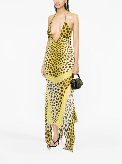 HALTER MIDI DRESS