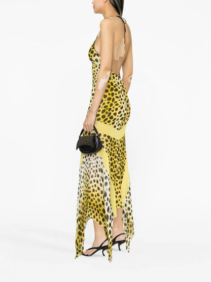 HALTER MIDI DRESS