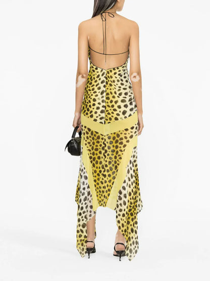 HALTER MIDI DRESS