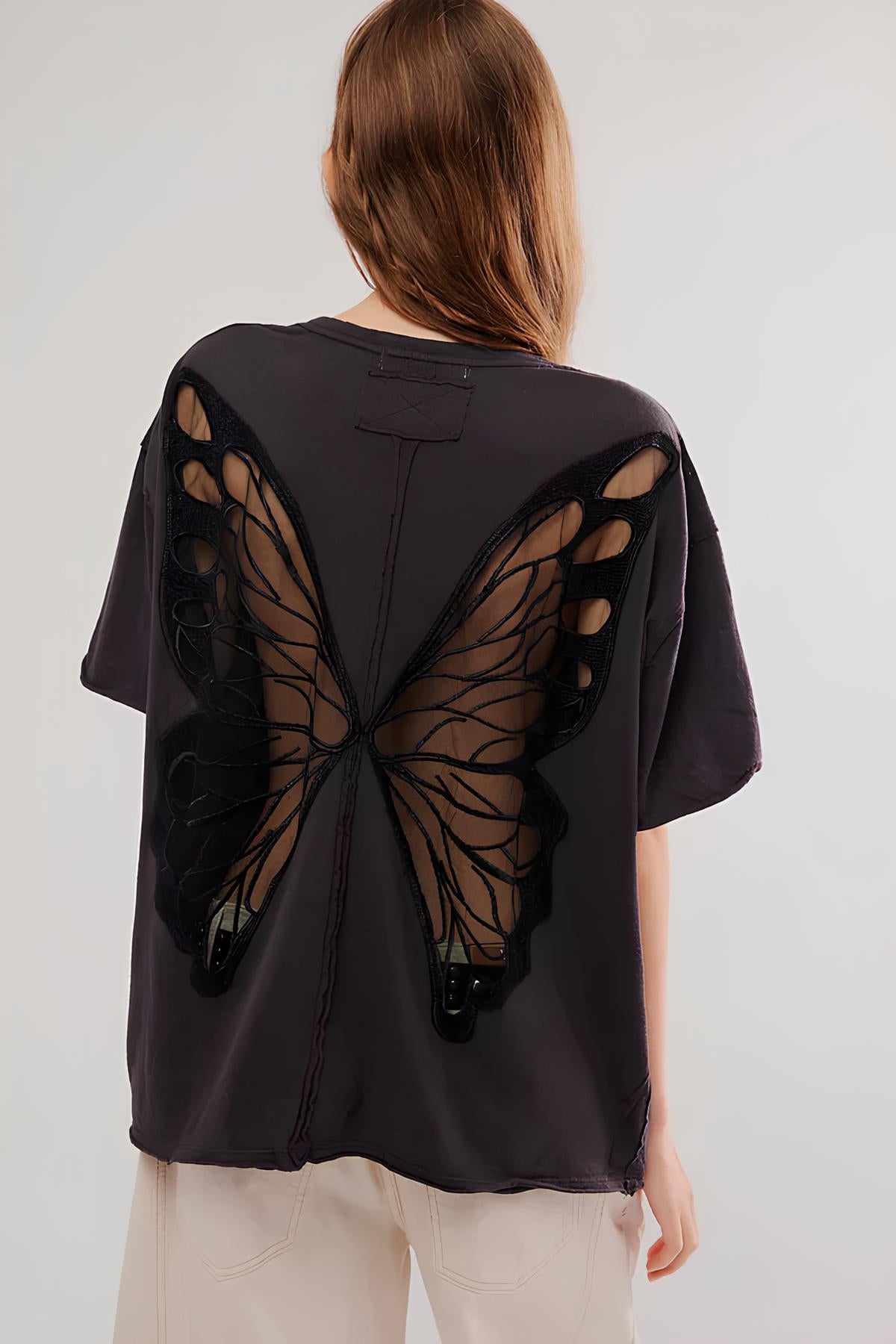 BUTTERFLY BACK T-SHIRT