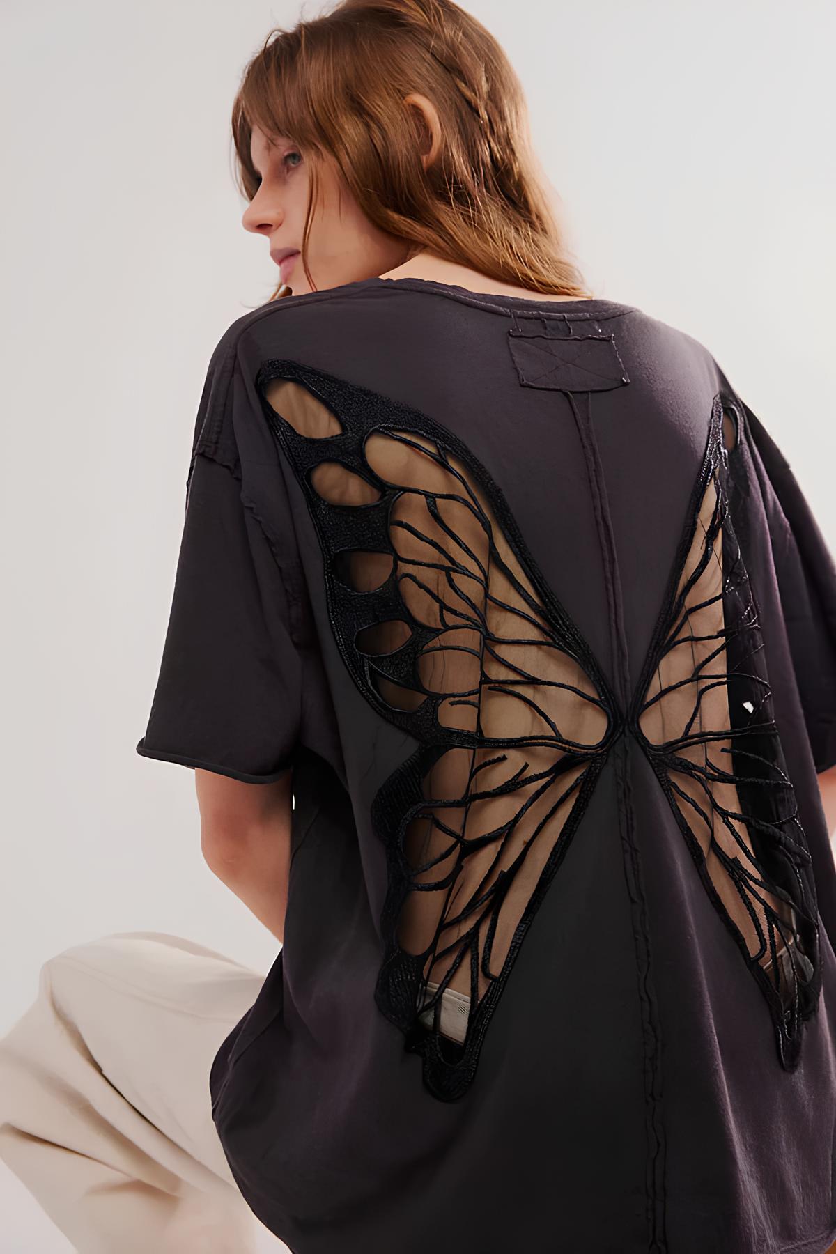 BUTTERFLY BACK T-SHIRT