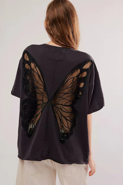 BUTTERFLY BACK T-SHIRT