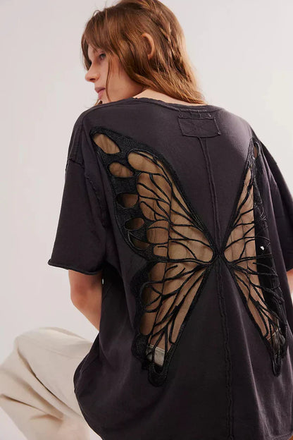BUTTERFLY BACK T-SHIRT