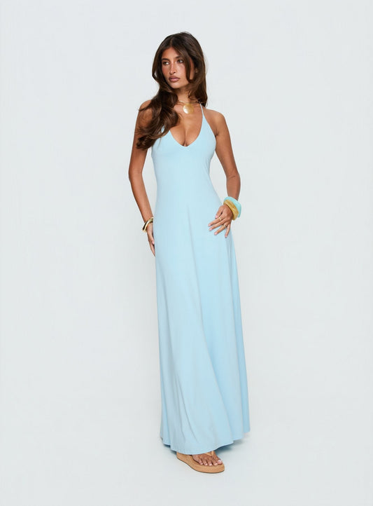 LANGUID HALTER DRESS