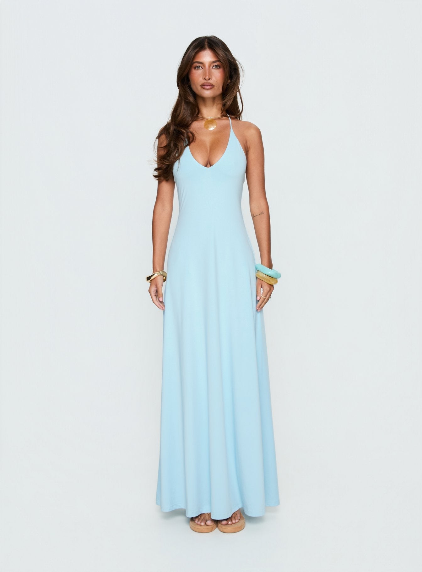 LANGUID HALTER DRESS