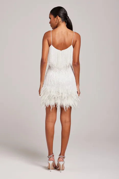 FRINGE FEATHER DRESS