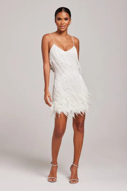 FRINGE FEATHER DRESS