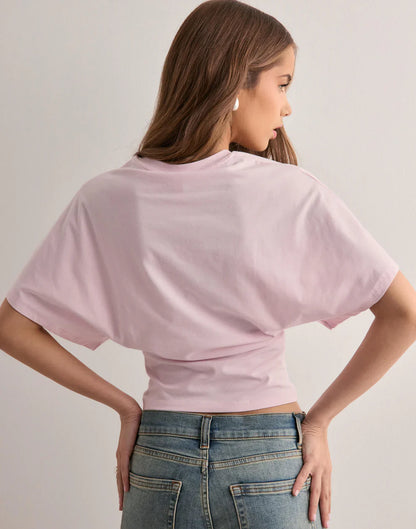 WIDE SLEEVE CROP TEE