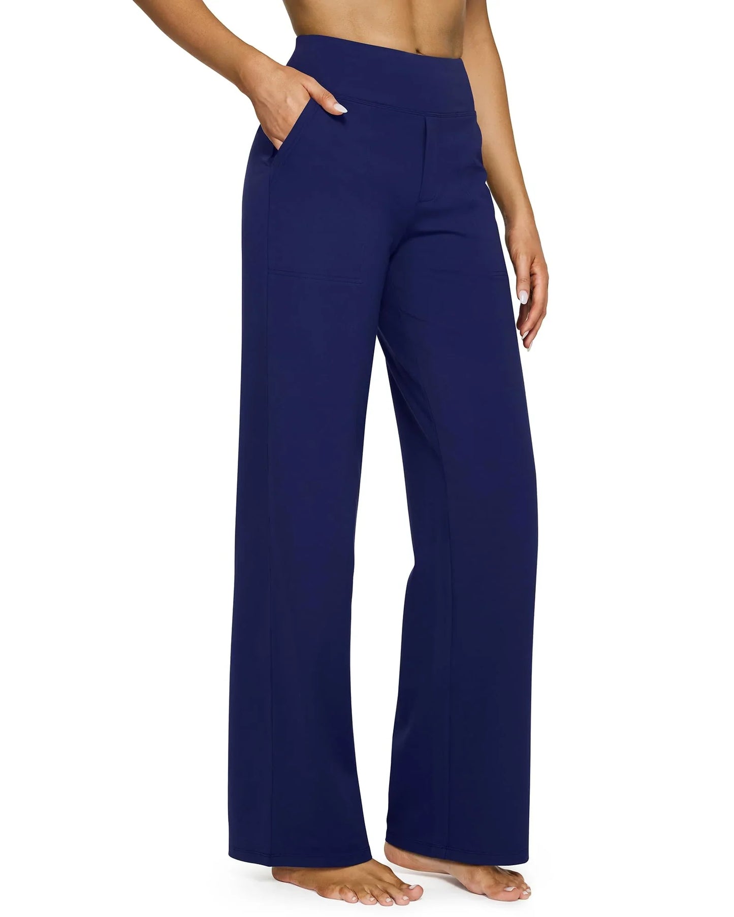 HIGH WAIST WIDE-LEG PANTS